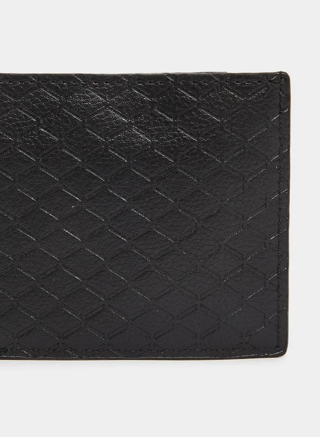 Styli  Black Textured Bifold Wallet for Men for Men | Best Price UAE